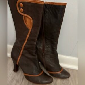 Chie Mihara Victorian Midcalf Boots 37.5 7